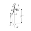 Grohe 26552En0 Rainshower Smartactive Handshower Square Brushed Nickel