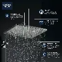 Grohe 265702430 310 Mono Shower Head 12" 1 Spray 6.6 L/Min (1.75 Gpm) Matte Black