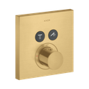 Hansgrohe 36715251 Axor ShowerSelect Thermostatic Square Trim Brushed Gold Optic