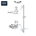Grohe 26602EN0 24 Shower Slide Bar Brushed Nickel
