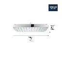 Grohe 26718EN0 Tempesta 250 Showerhead - Cube, 1.75Gpm Grohe Brushed Nickel
