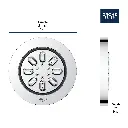 Grohe 26744000 Rsh Aqua Body Spray, Round Grohe Chrome - USE NEW CODE 26844000
