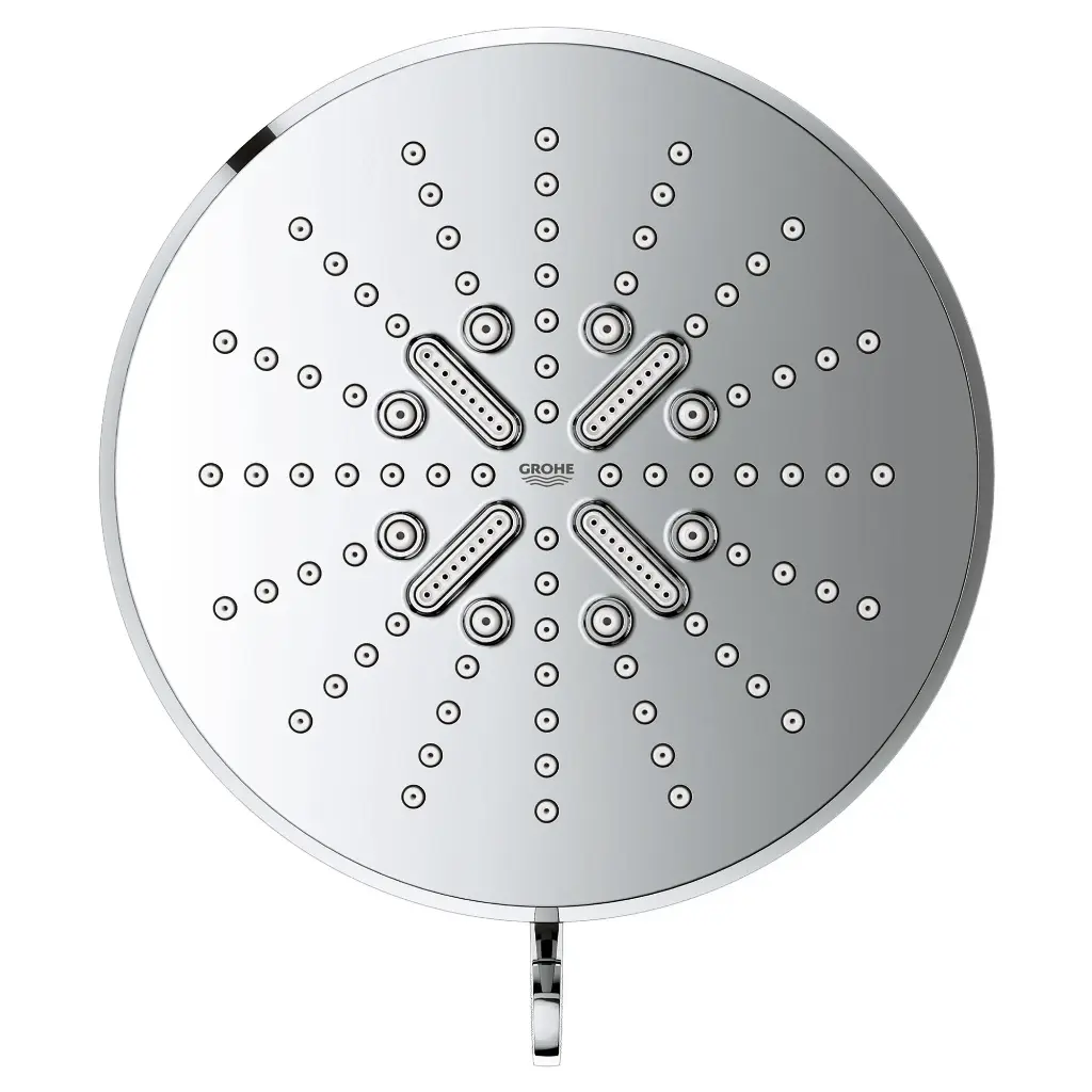 Grohe 26789000 Shower Head 6-1/2" 3 Sprays 1.75Gpm Chrome