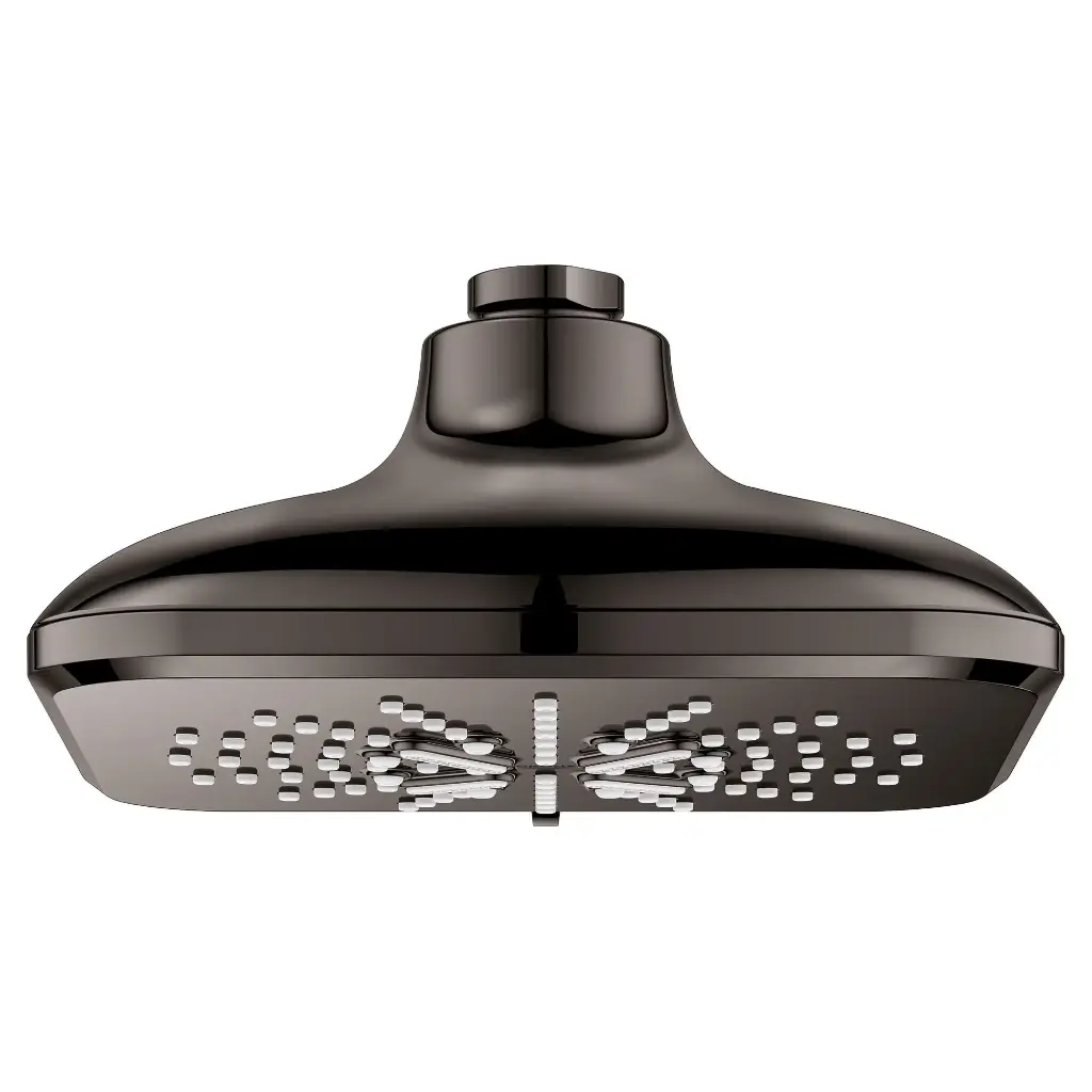 Grohe 26797A00 Shower Head 6-1/2" 3 Sprays 1.75Gpm Hard Graphite