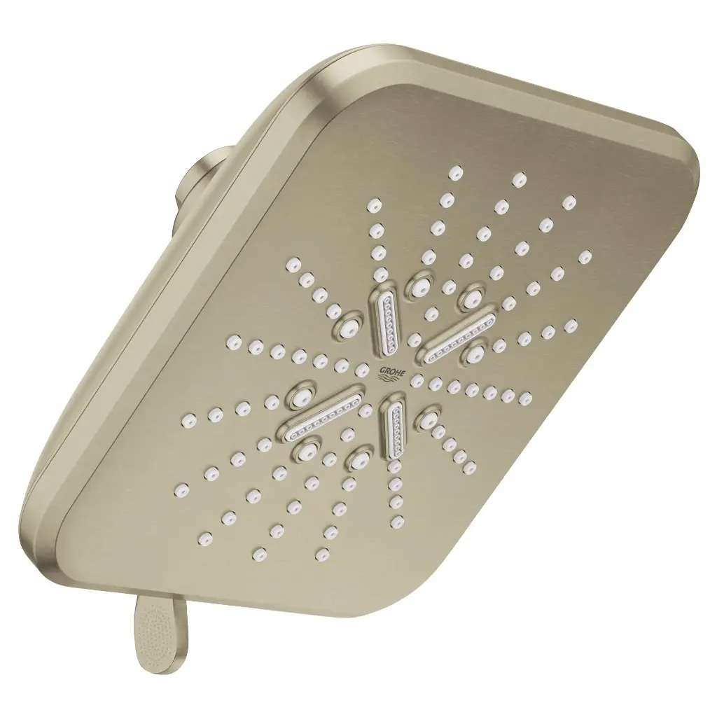 Grohe 26797EN0 Shower Head 6-1/2" 3 Sprays 1.75Gpm Brushed Nickel