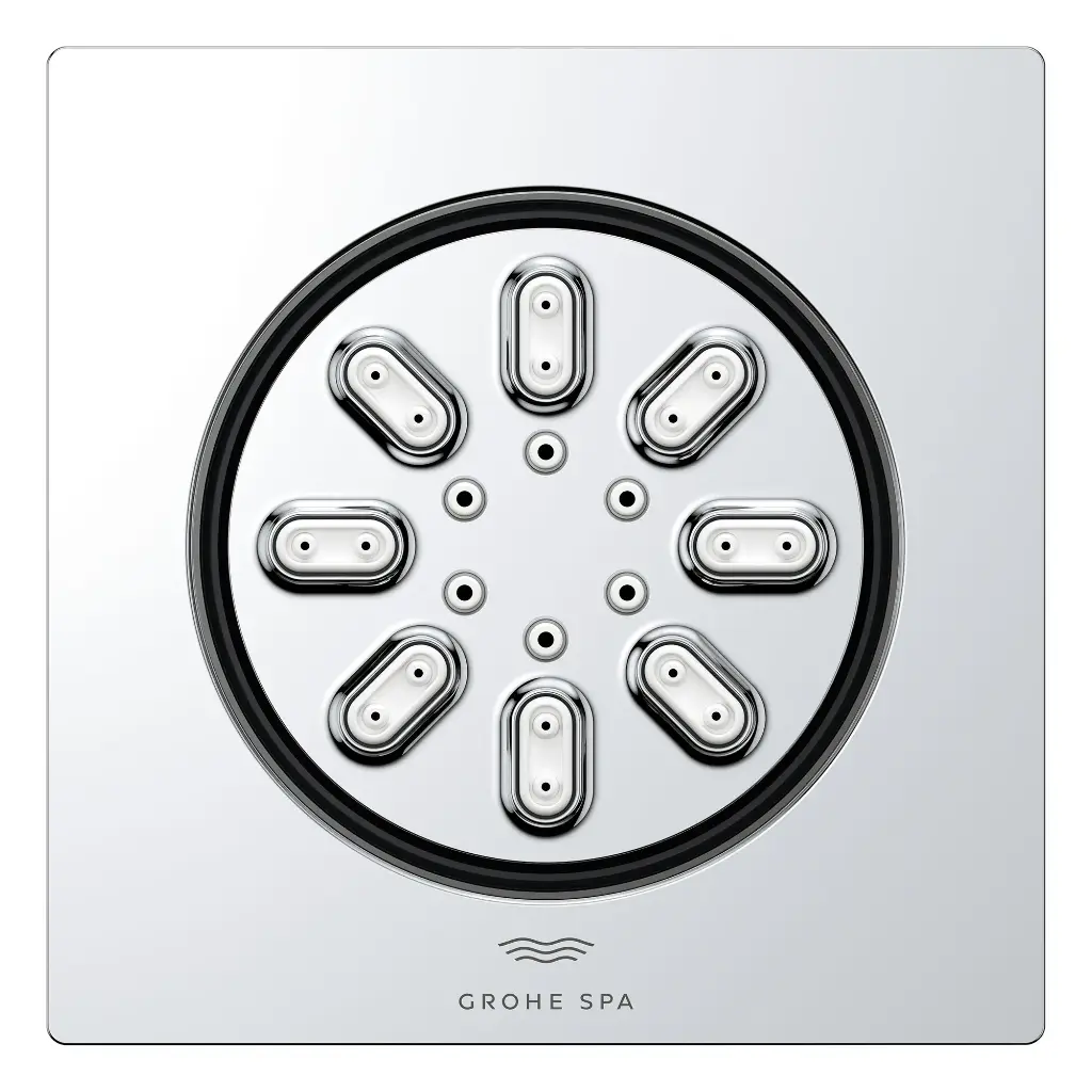 Grohe 26845000 Body Spray Square 2 Sprays 0.9 Gpm Chrome