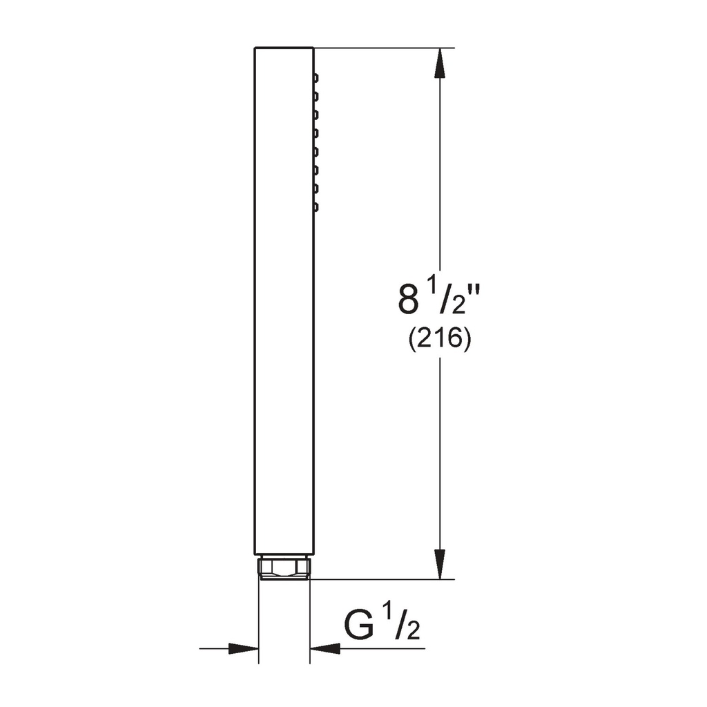 Grohe 26867En0 Stick Hand Shower 1 Spray 1.75 Gpm Brushed Nickel