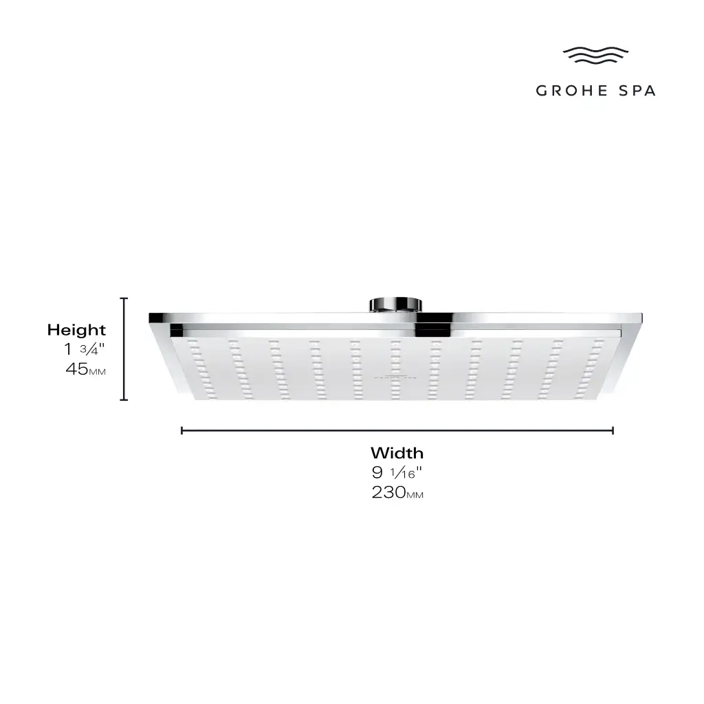 Grohe 26868000 Rsh Aqua 230 Headshower 6,6L Chrome