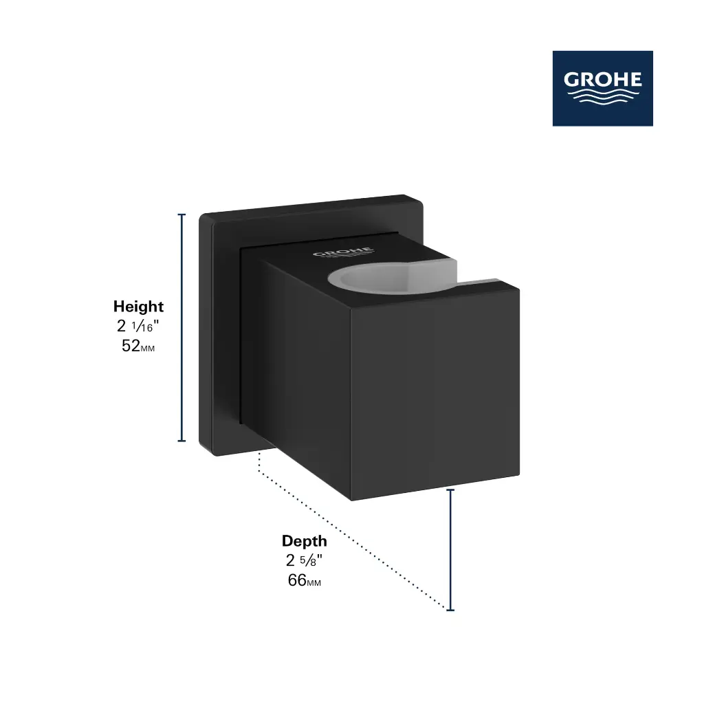 Grohe 276932430 Wall Mount Hand Shower Holder Matte Black