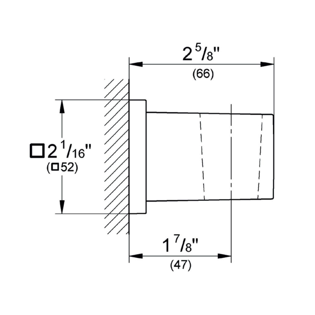 Grohe 27693EN0 Wall Mount Hand Shower Holder Brushed Nickel