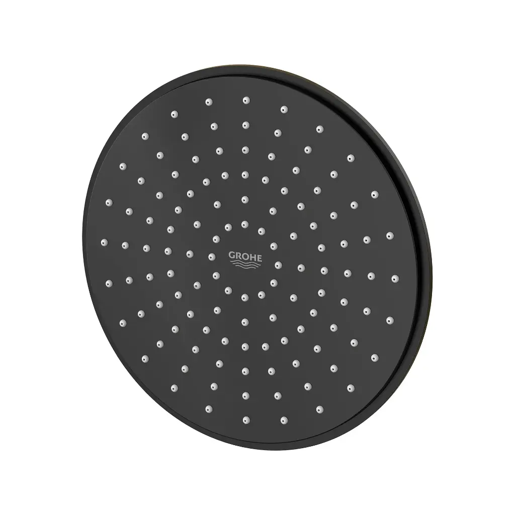 Grohe 278142431 210 Shower Head 8" 1 Spray 6.6 L/Min (1.75 Gpm) Matte Black