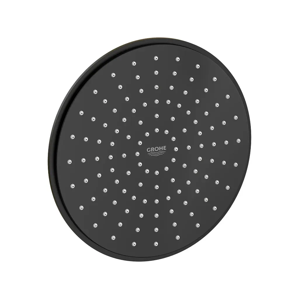 Grohe 278142431 210 Shower Head 8" 1 Spray 6.6 L/Min (1.75 Gpm) Matte Black