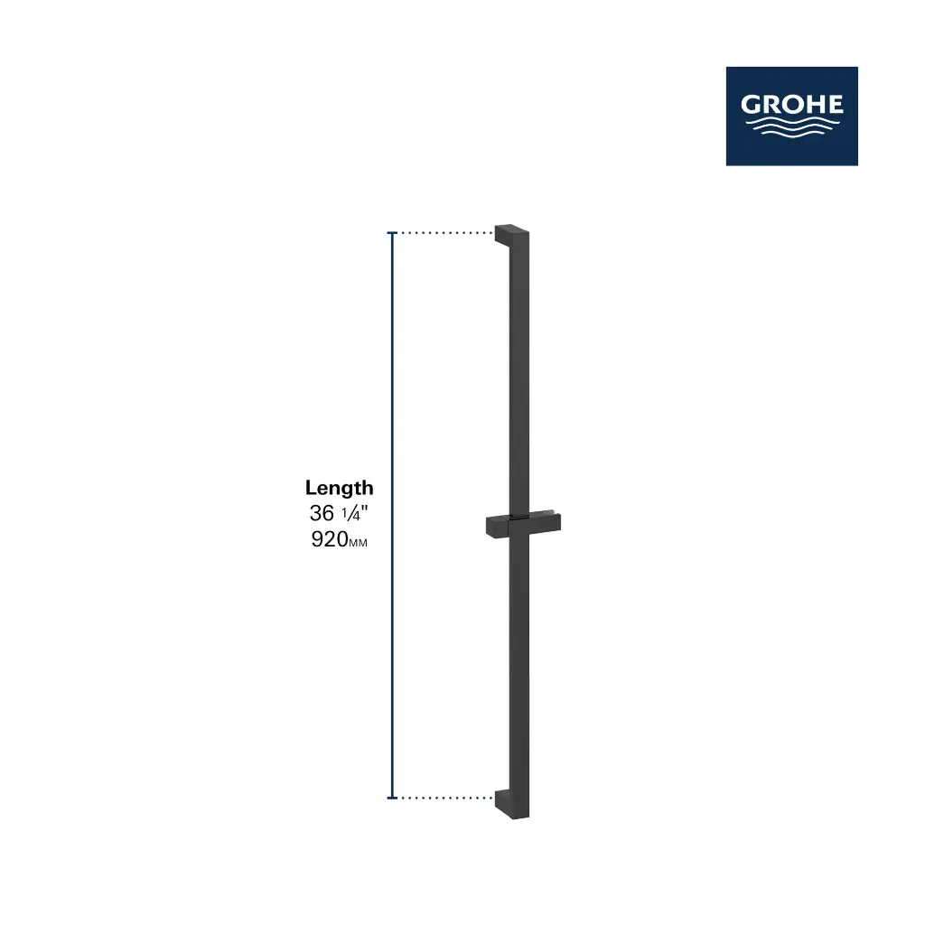 Grohe 278412430 36" Shower Slide Bar Matte Black