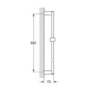 Grohe 278412430 36" Shower Slide Bar Matte Black
