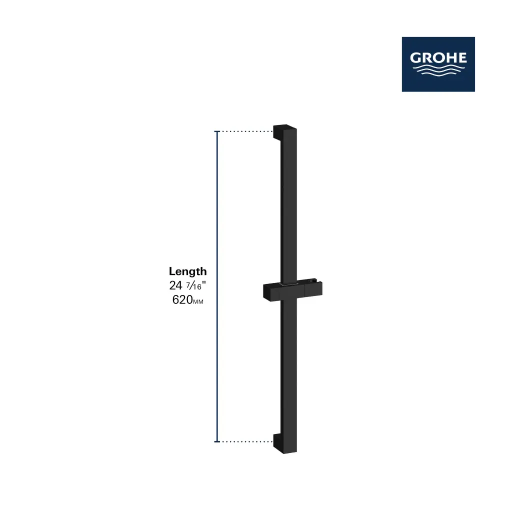 Grohe 278922430 24" Shower Slide Bar Matte Black