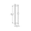 Grohe 27892A00 24" Shower Slide Bar Hard Graphite