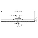 Hansgrohe 26240671 Showerhead 300 1-Jet, 1.8 Gpm Matte Black
