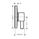 Hansgrohe 15739671 Round Pressure Balance Trim
