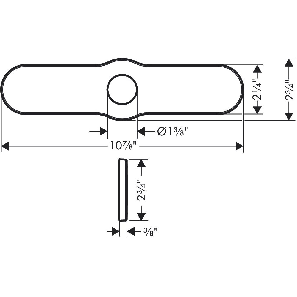 Hansgrohe 04797670 Base Plate For Kitchen Faucets