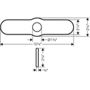 Hansgrohe 04797000 Base Plate For Kitchen Faucets