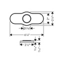 Hansgrohe 04778670 Base Plate For Kitchen Faucets