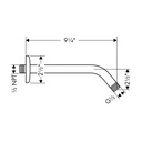 Hansgrohe 04186343 1/2" Standard Showerarm 9"Long