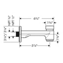 Hansgrohe 71412821 Logis Tubspout W/Diverter