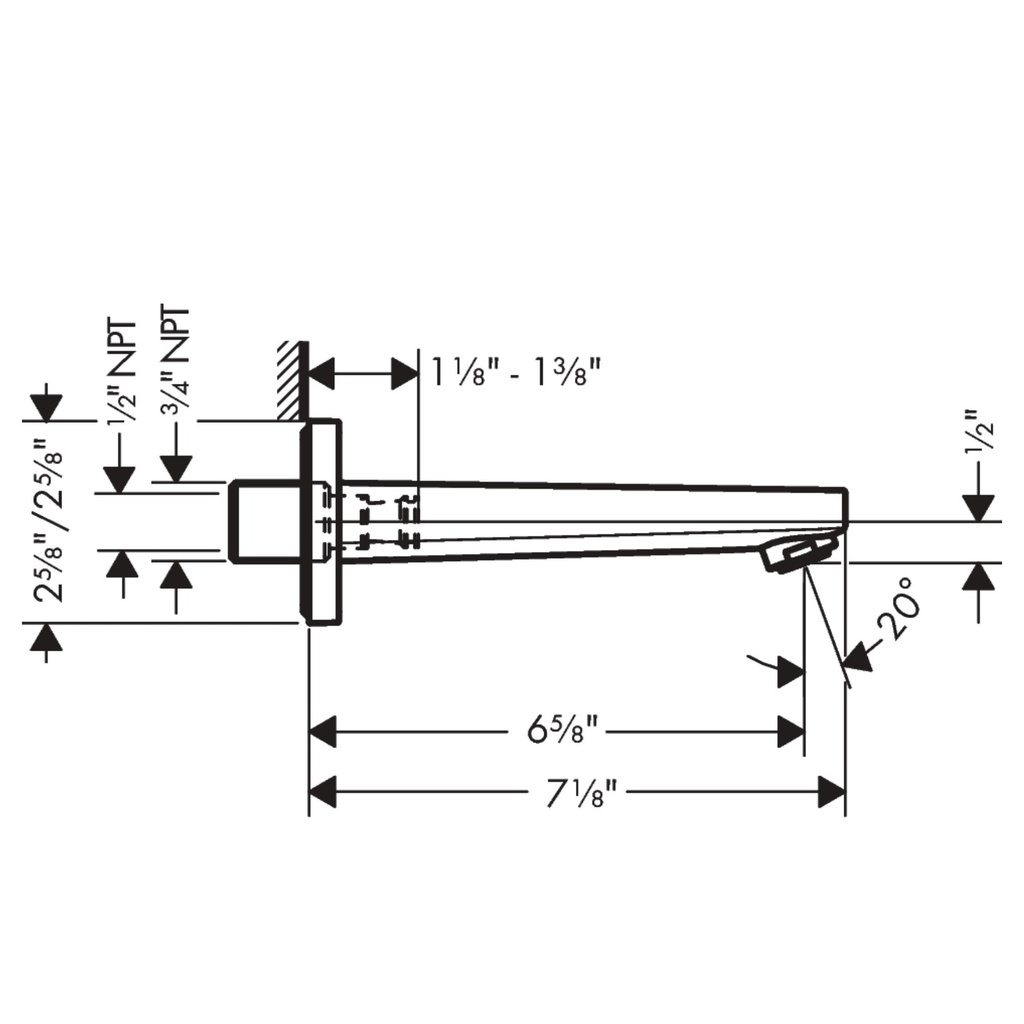Hansgrohe 32542141 Tub Spout - Ch