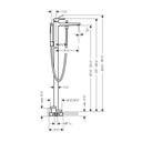 Hansgrohe 32532141 Metropol Freestanding Tub Filler Trim with Lever Handle and 1.75 GPM Handshower Brushed Bronze