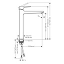 Hansgrohe 32513671 Metropol Closed Single Handle Lavatory - 260 Matte Black