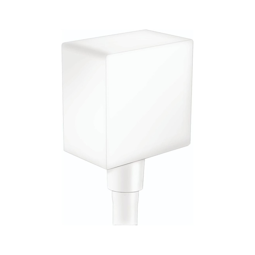 Hansgrohe 26455701 Square Wall Outlet With Check Valves - MATTE WHITE
