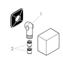 Hansgrohe 26455001 FixFit Wall Outlet Square With Check Valves Chrome