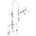 Hansgrohe 72846671 Single Handle A-Shaped Pull-Down Kitchen Faucet Matte Black