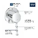 Grohe 29108GN1 2-Way Diverter Trim Brushed Cool Sunrise