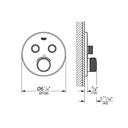 Grohe 291372430 Grohtherm Smartcontrol Dual Function Thermostatic Trim Matte Black