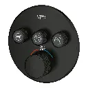 Grohe 291382430 Grohtherm Smartcontrol Triple Function Thermostatic Trim Matte Black