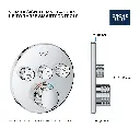 Grohe 291382430 Grohtherm Smartcontrol Triple Function Thermostatic Trim Matte Black