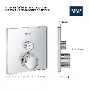 Grohe 29140GN0 Single Function Thermostatic Valve Trim Brushed Cool Sunrise