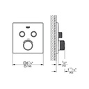 Grohe 29141EN0 Single Function Thermostatic Valve Trim Brushed Nickel
