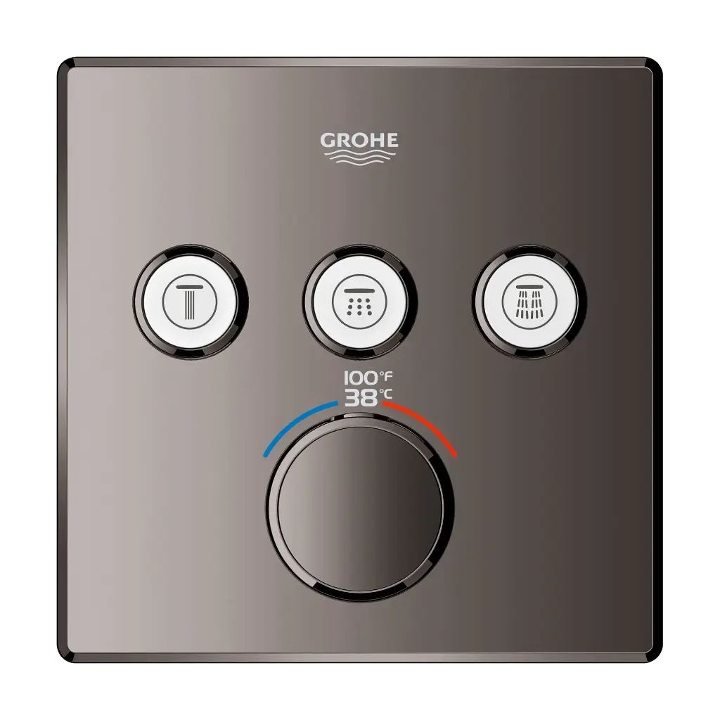 Grohe 29142A00 Triple Function Thermostatic Valve Trim Hard Graphite
