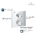 Grohe 291772431 Single Function 2-Handle Thermostatic Valve Trim Matte Black
