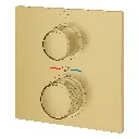 Grohe 29178Gn1 Dual Function 2-Handle Thermostatic Valve Trim Brushed Cool Sunrise