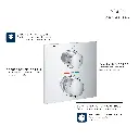 Grohe 29178Gn1 Dual Function 2-Handle Thermostatic Valve Trim Brushed Cool Sunrise