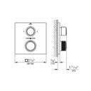 Grohe 29178Gn1 Dual Function 2-Handle Thermostatic Valve Trim Brushed Cool Sunrise