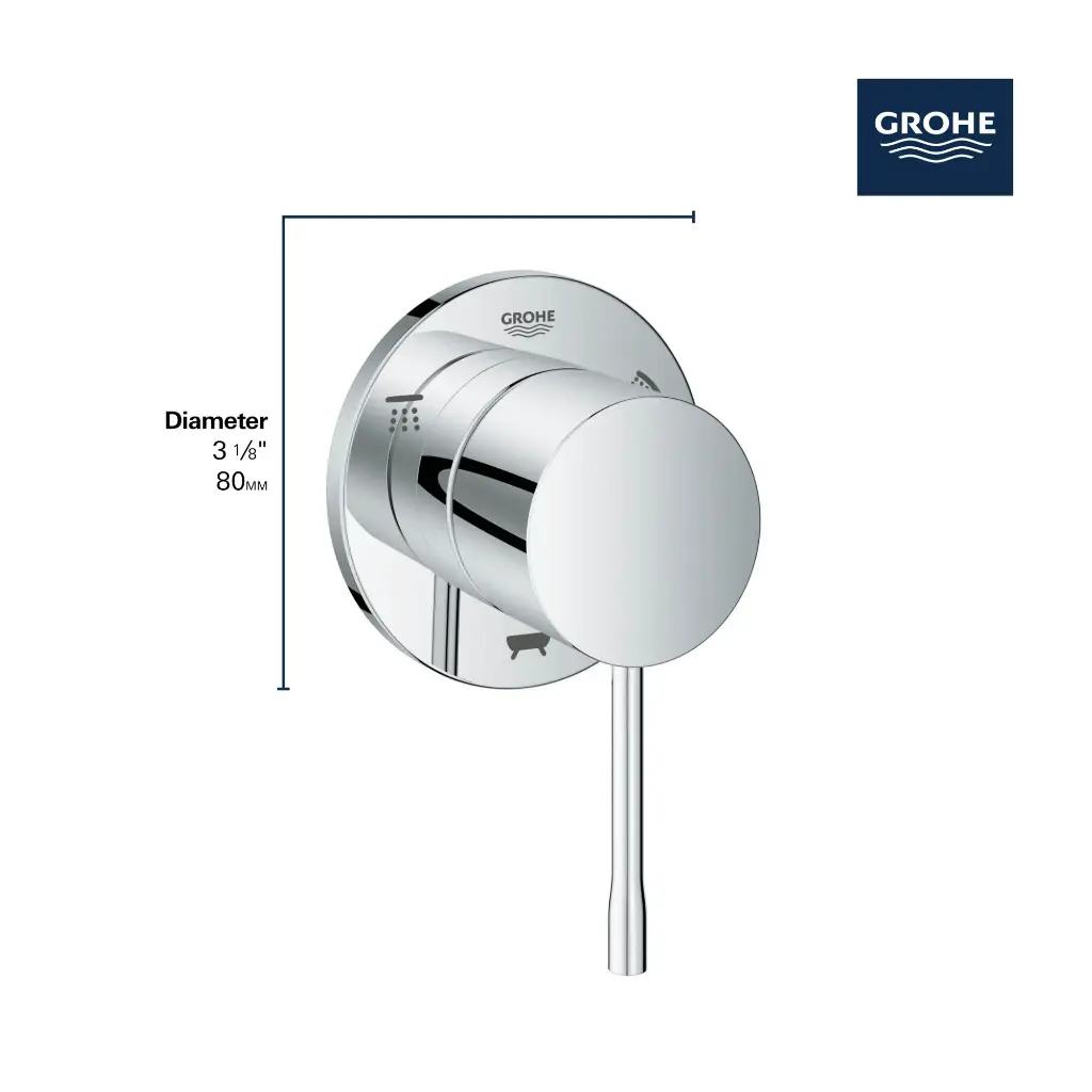 Grohe 292032431 Essence 3-Way Diverter Trim