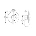 Grohe 29330GN0 Pressure Balance Valve Trim With Cartridge Brushed Cool Sunrise