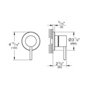 Grohe 29409000 3-Way Diverter Trim Chrome