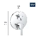 Grohe 29421GN0 Lineare PBV Trim W 2-Way Div Us Brushed Cool Sunrise