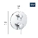Grohe 294232430 Timeless PBV Trim W 2-Way Div Us Matte Black