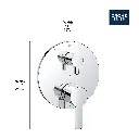 Grohe 29424EN0 Lineare PBV Trim W 3-Way Div Us Brushed Nickel